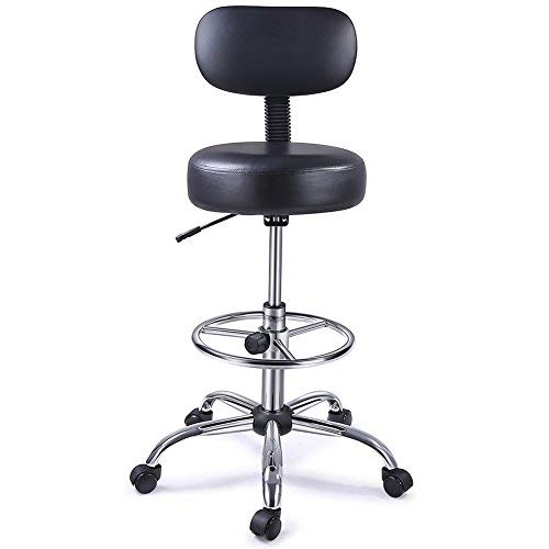 Superjare Drafting Stool with Adjustable Footrest