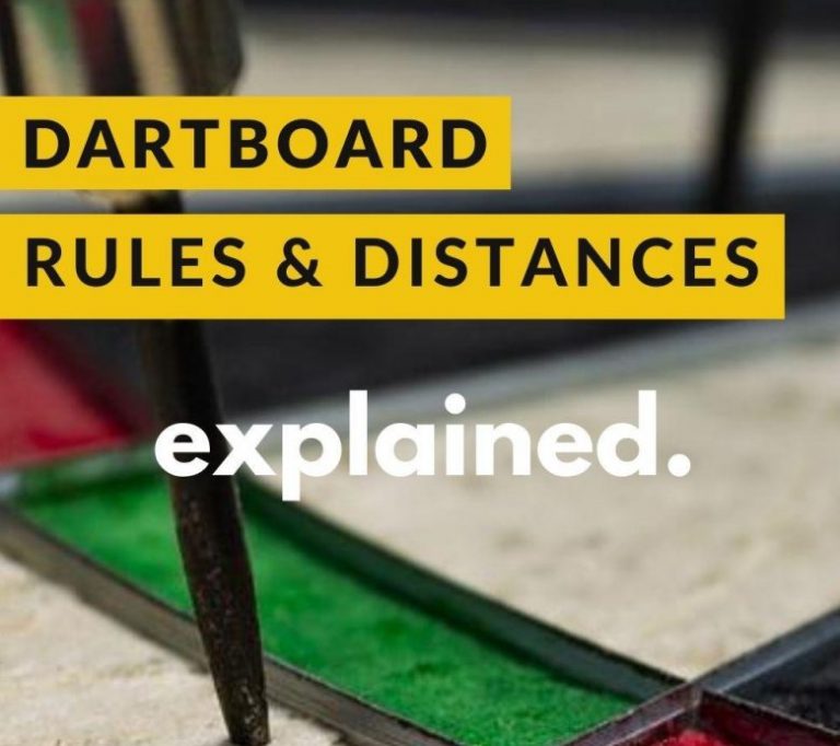 Dartboard rules and distances - explained
