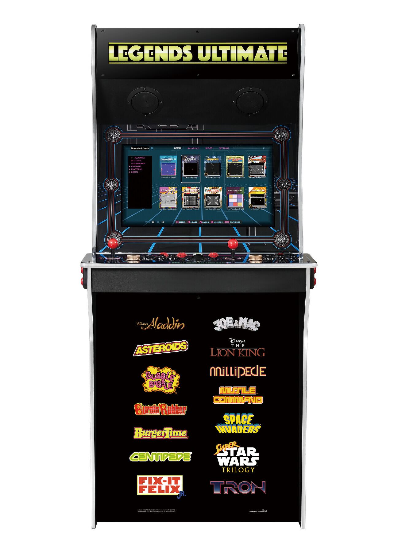 Arcade Legends Ultimate Version 1.2 arcade machine - front view