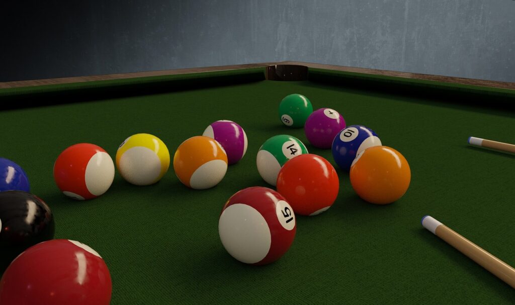 View of Pool Table