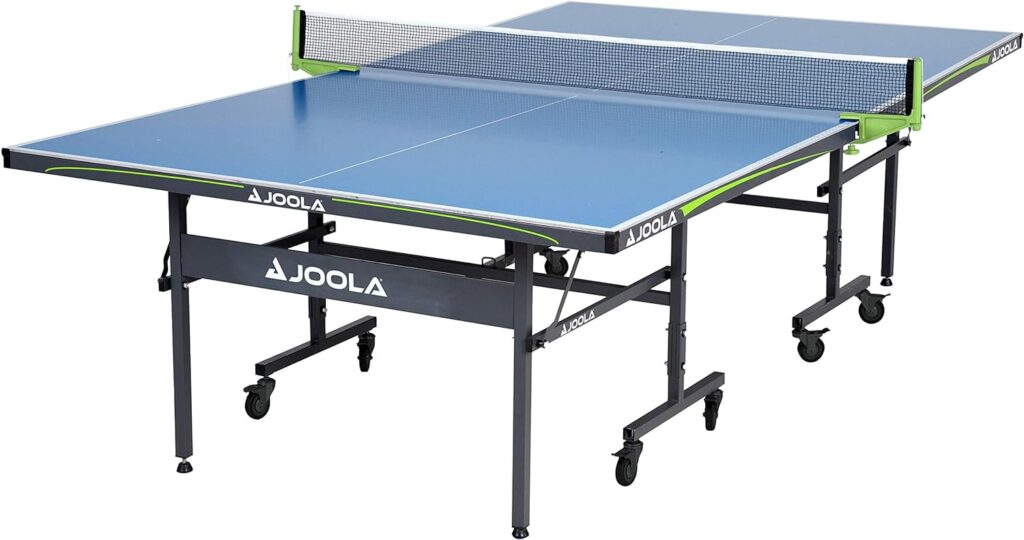 JOOLA NOVA - Outdoor Table Tennis Table with Waterproof Net Set - Quick Assembly - All Weather Aluminum Composite Outdoor Ping Pong Table - Tournament Quality - Indoor  Outdoor Compatible
