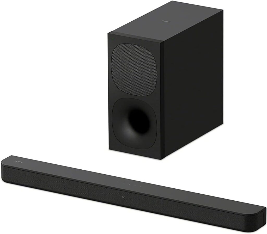 Sony HT-S400 2.1ch Soundbar with Powerful Wireless subwoofer, S-Force PRO Front Surround Sound, and Dolby Digital, Black